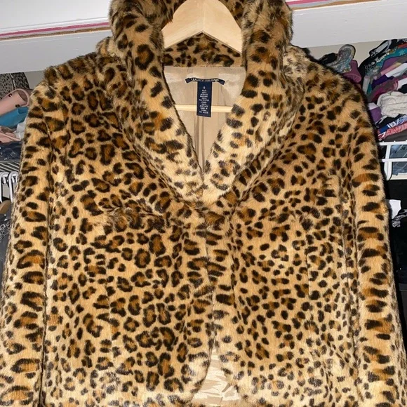 lucky brand leopard jacket size small - Picture 1 of 7